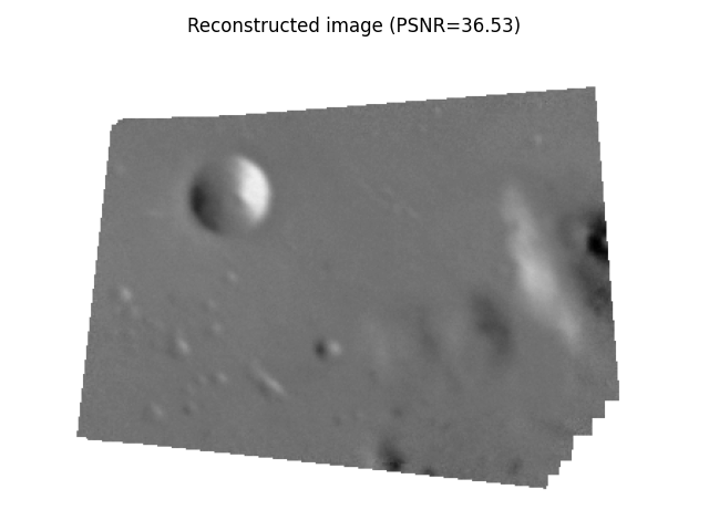 Reconstructed image (PSNR=36.53)